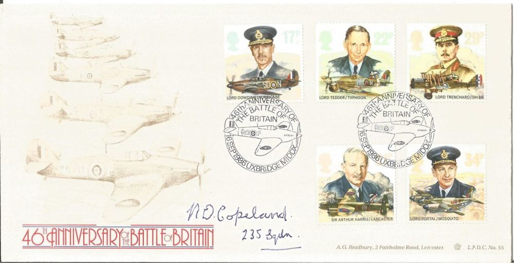 Lot 801: WW2 BOB six fighter pilots signed on 2...