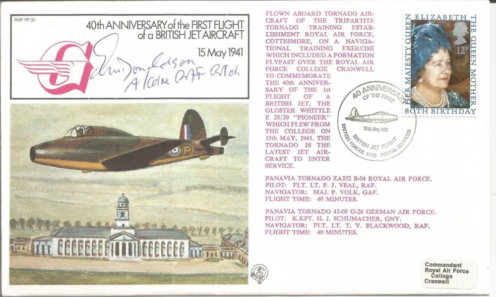 Lot 807: WW2 BOB fighter pilot Edward Donaldson 151 sqn...
