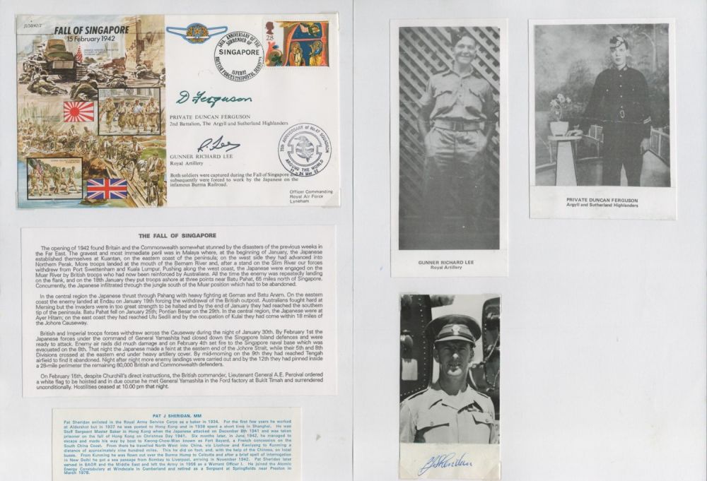 Lot 234: WW2. Private Duncan Ferguson and Gunner Richard Lee...