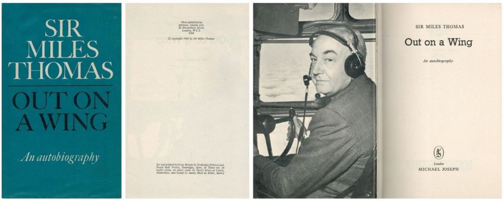 Lot 455: Out on a Wing An Autobiography by Sir...