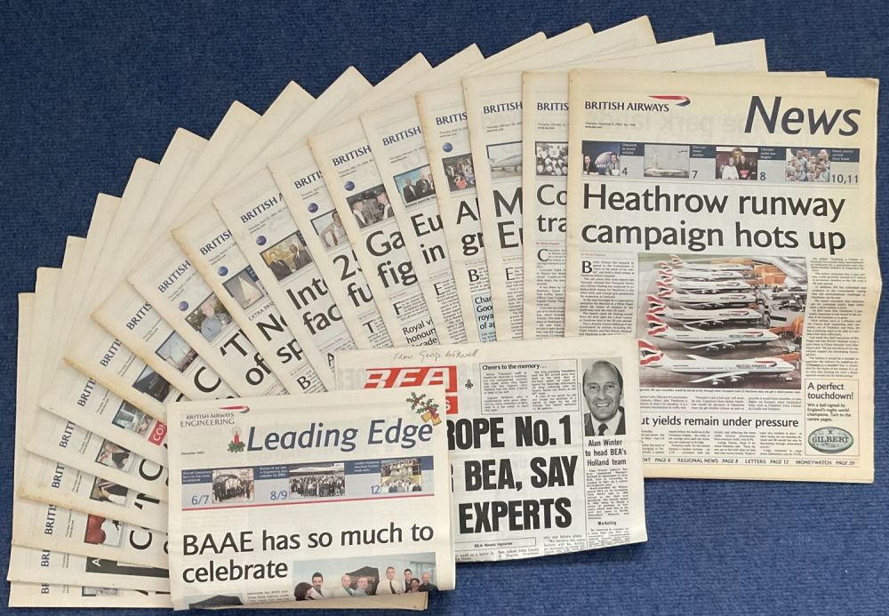 Lot 503: British Airways News 2003, 2004, (with many Concorde...