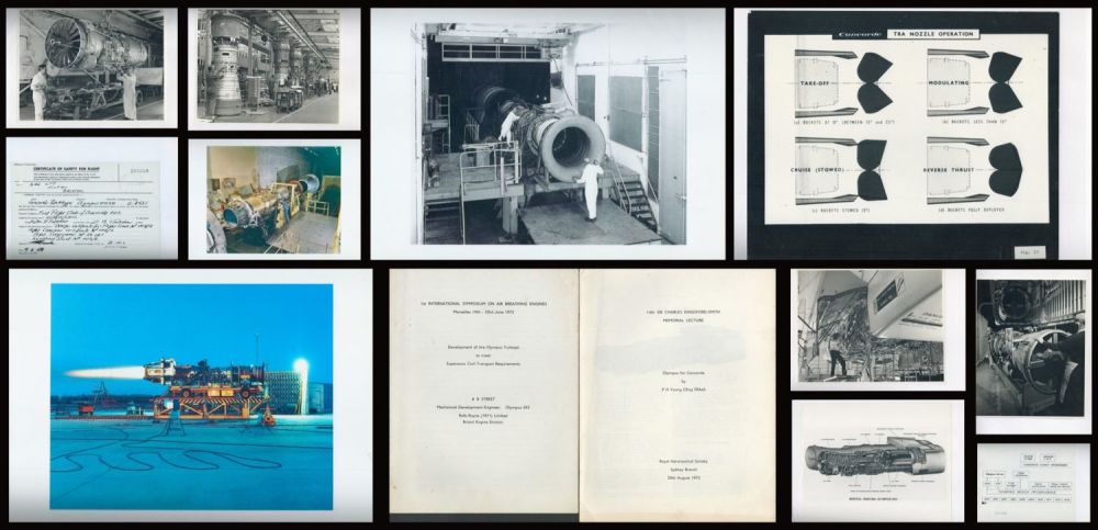Lot 508: Concorde Photos of Engines, Engineering in an Album...