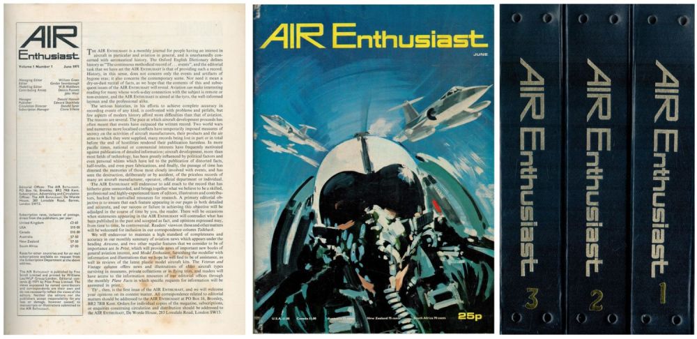 Lot 603: Air Enthusiast volumes 1 - 3 (Monthly Publication...