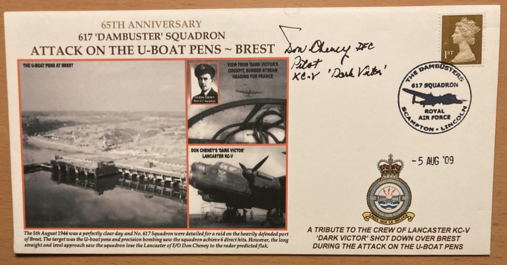 Lot 333: WW2 signed 617 sqn attack on U-Boat Pens...