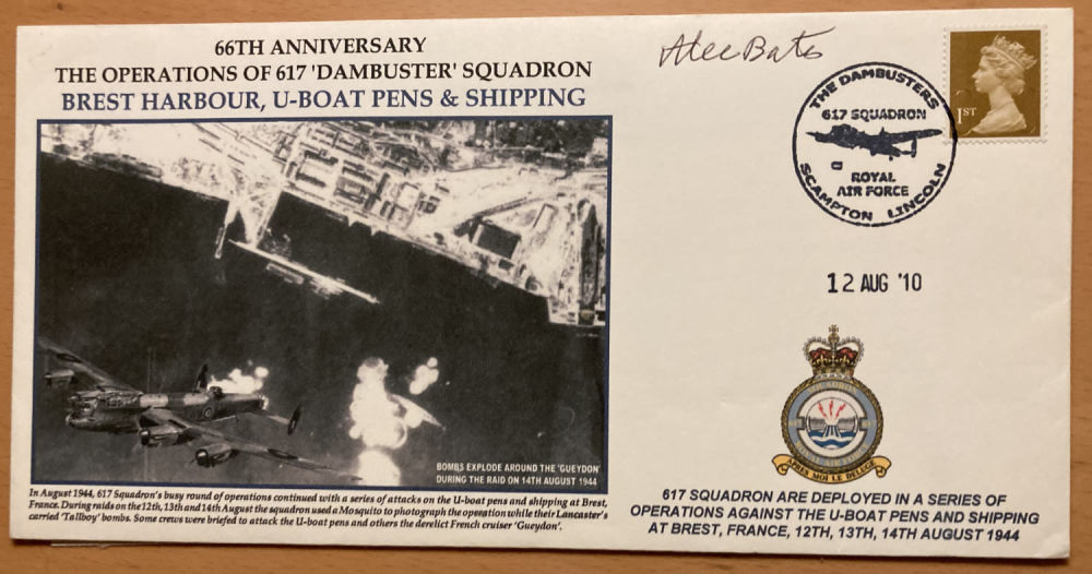 Lot 335: WW2 signed 617 sqn attack on U-Boat Pens...