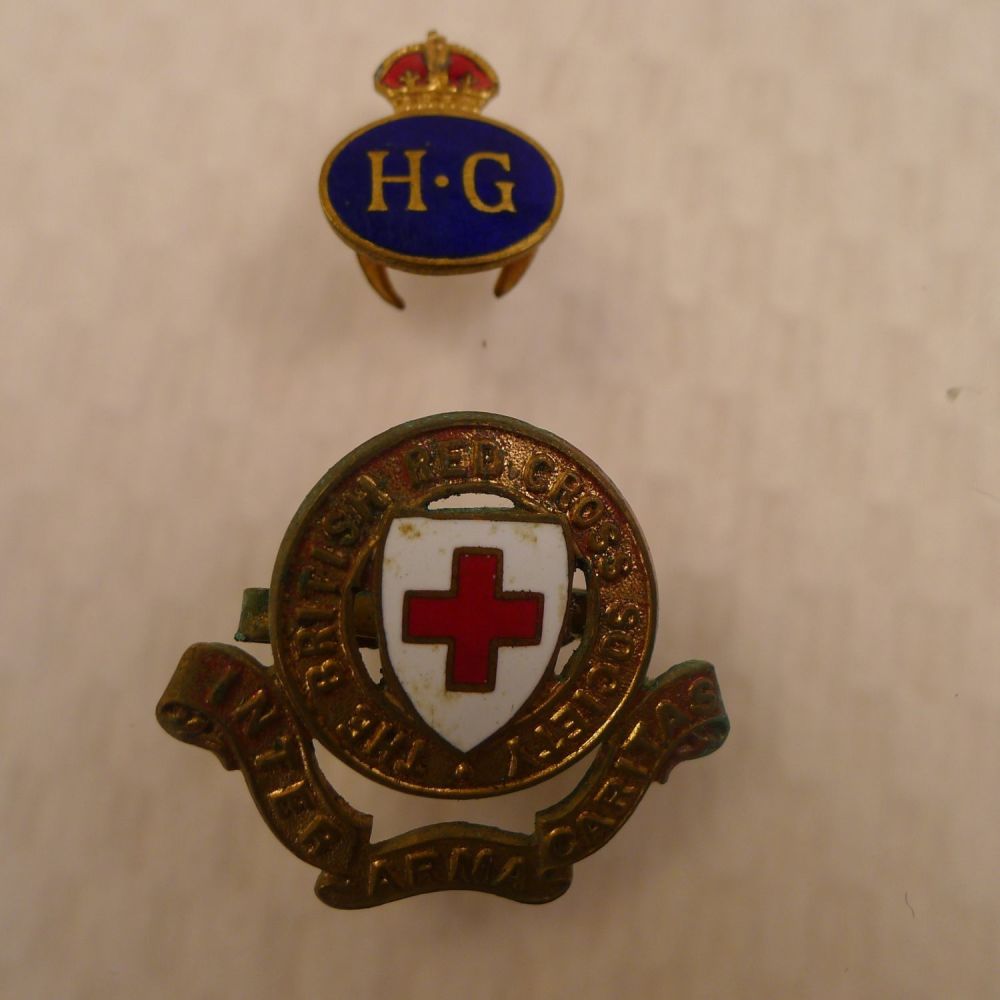 Lot 360: WW2 Two vintage home front original badges comprising...