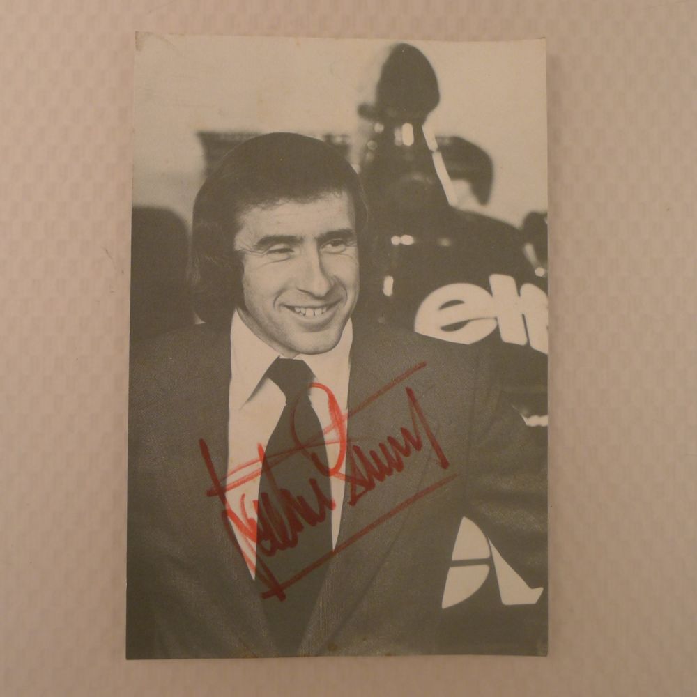 Lot 384: Jackie Stewart Formula One Legend autograph on a...