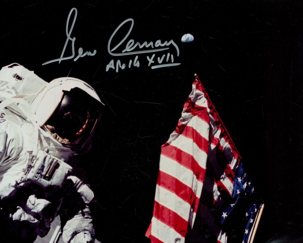 Lot 388: Space. NASA. Apollo 14 Gene Cernan Signed 10...