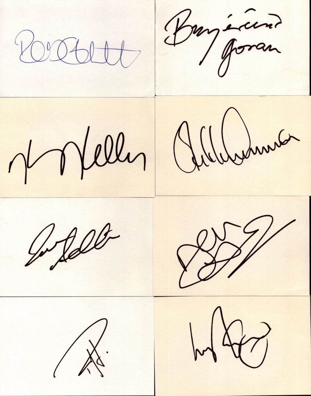 Lot 58: Football Collection of 8 Signed 6 x 4...