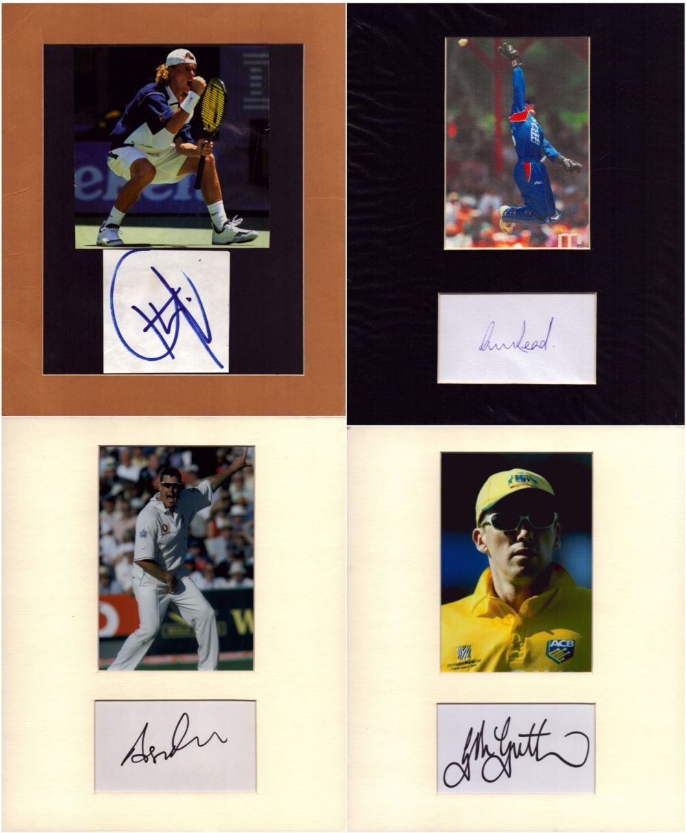 Lot 67: Sport Collection of 4 Signed Mounts. Includes the...