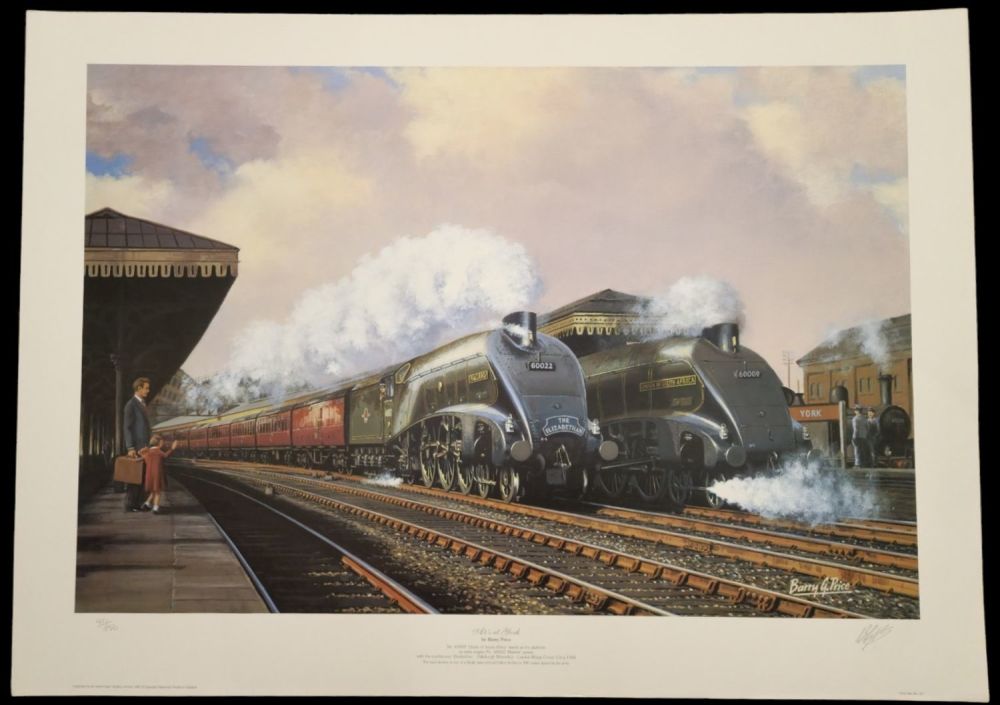 Lot 73: A4's at York by Barry Price 27x20 inch...