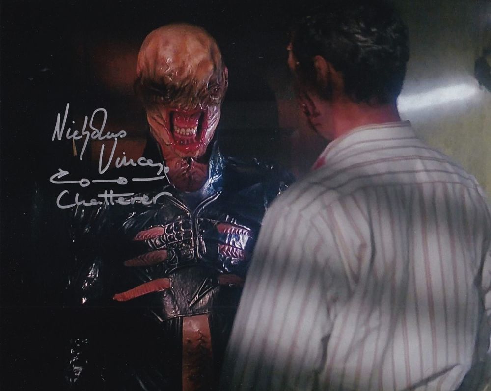 Lot 108: SALE! Hellraiser Nicholas Vince hand signed 10x8 photo....