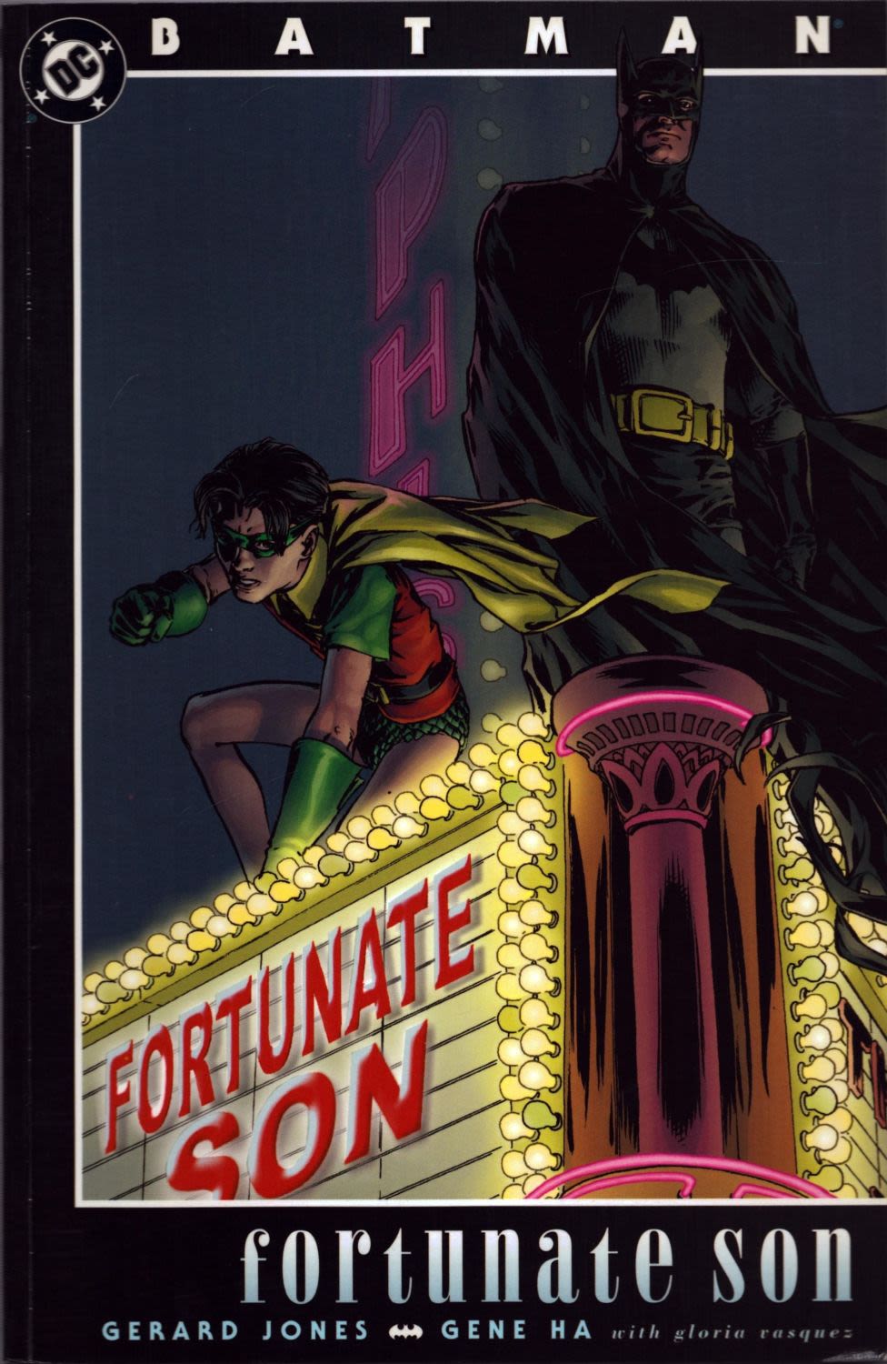 Lot 130: Batman Fortunate son 1990 softback book. Good condition....