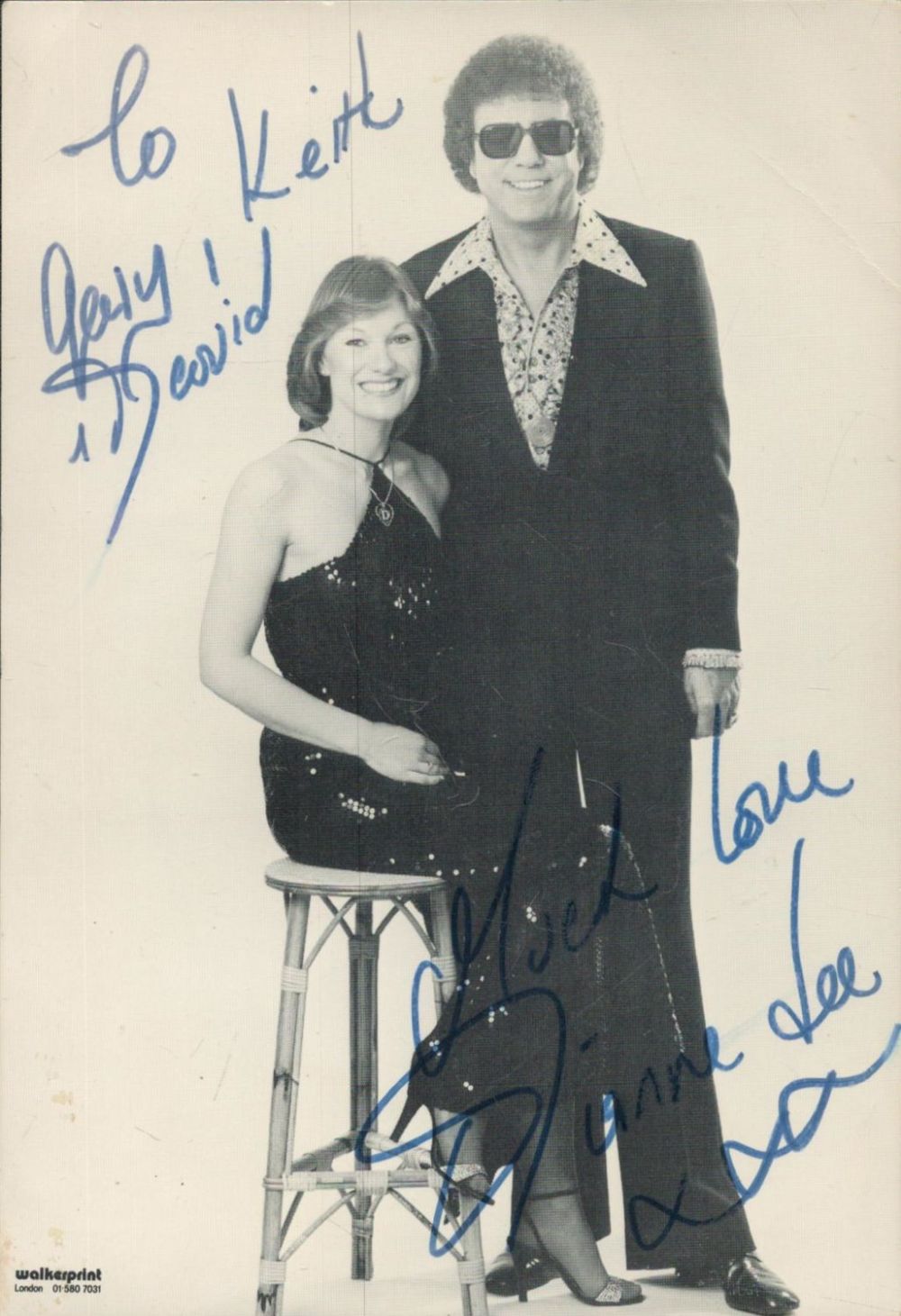 Lot 144: Diane Lee of Peters and Lee signed 6x4...