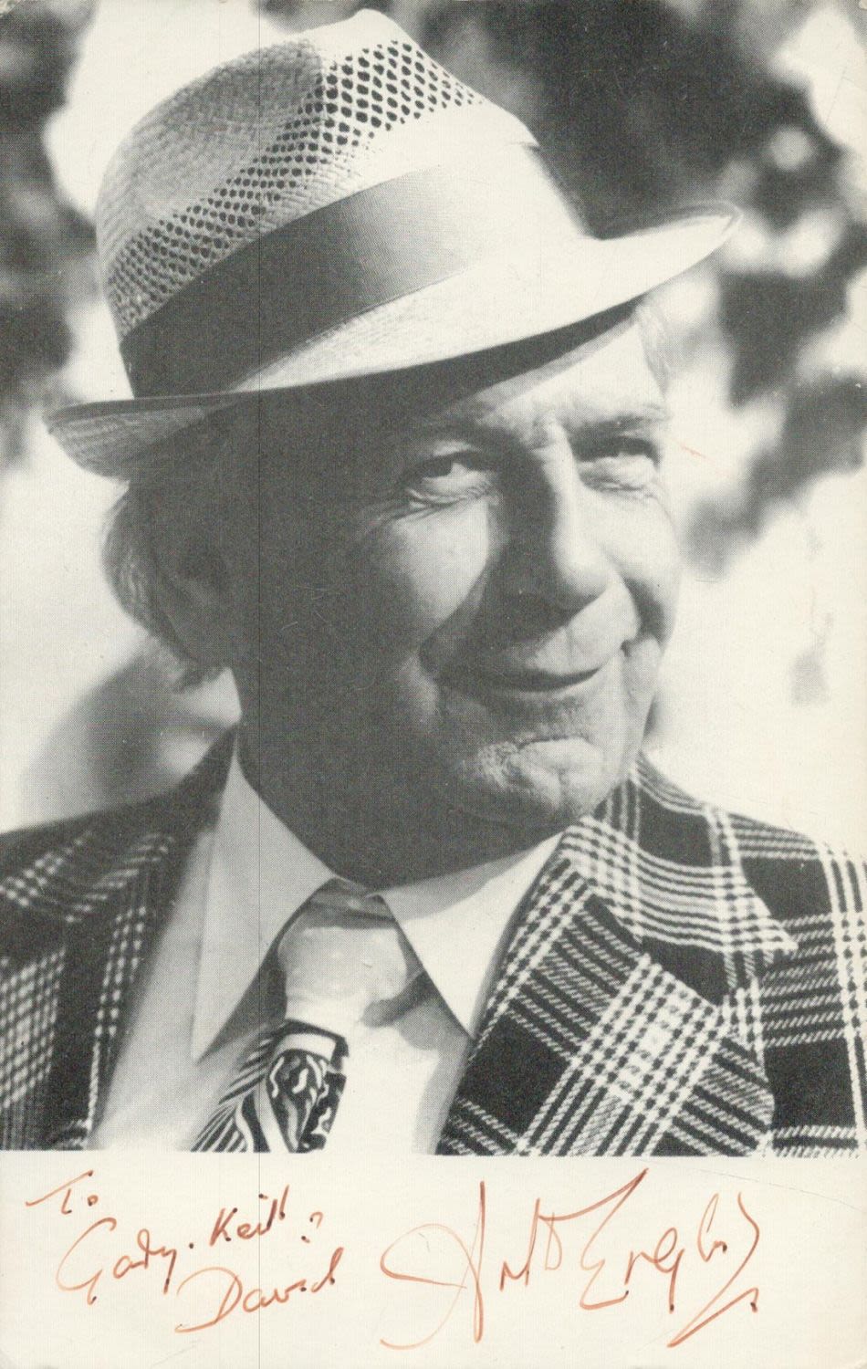 Lot 145: Arthur English signed 6x4 black and white photo....