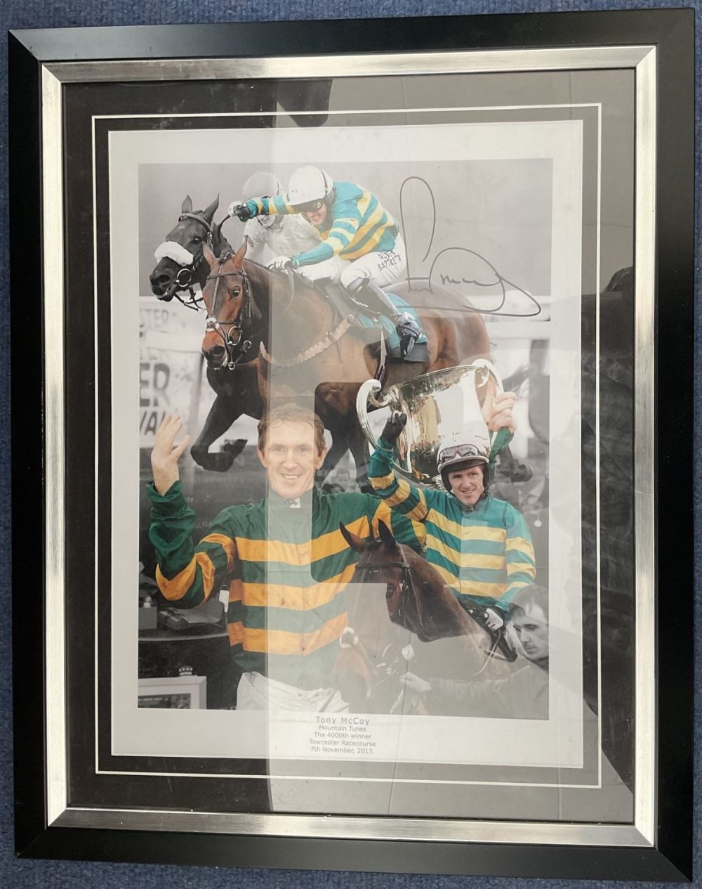 Lot 168: Horse Racing Tony McCoy signed 21x17 overall framed...