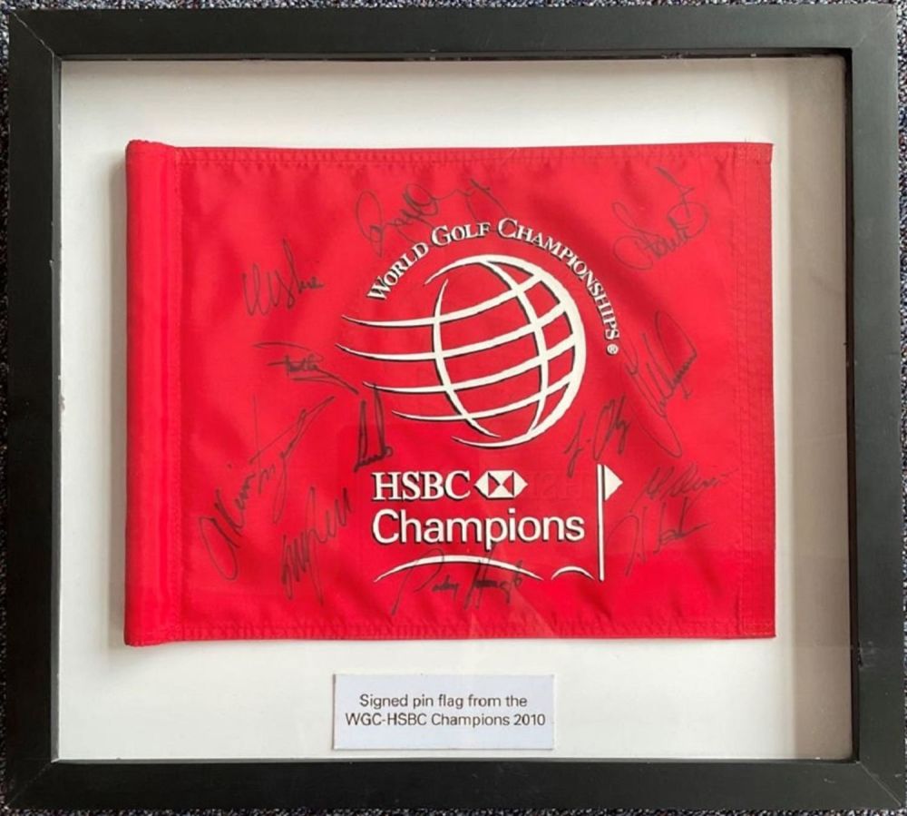 Lot 172: Golf multi signed WGC HSBC Champions 2010 Tournament...