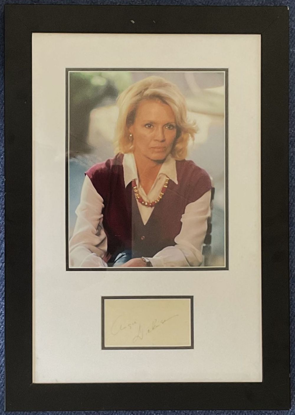 Lot 174: Angie Dickinson 20x14 framed and mounted signature display...
