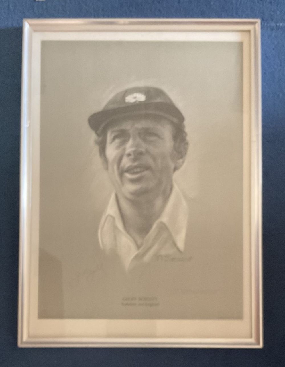 Lot 175: Cricket. Geoff Boycott and Artist Mike Stead Signed...