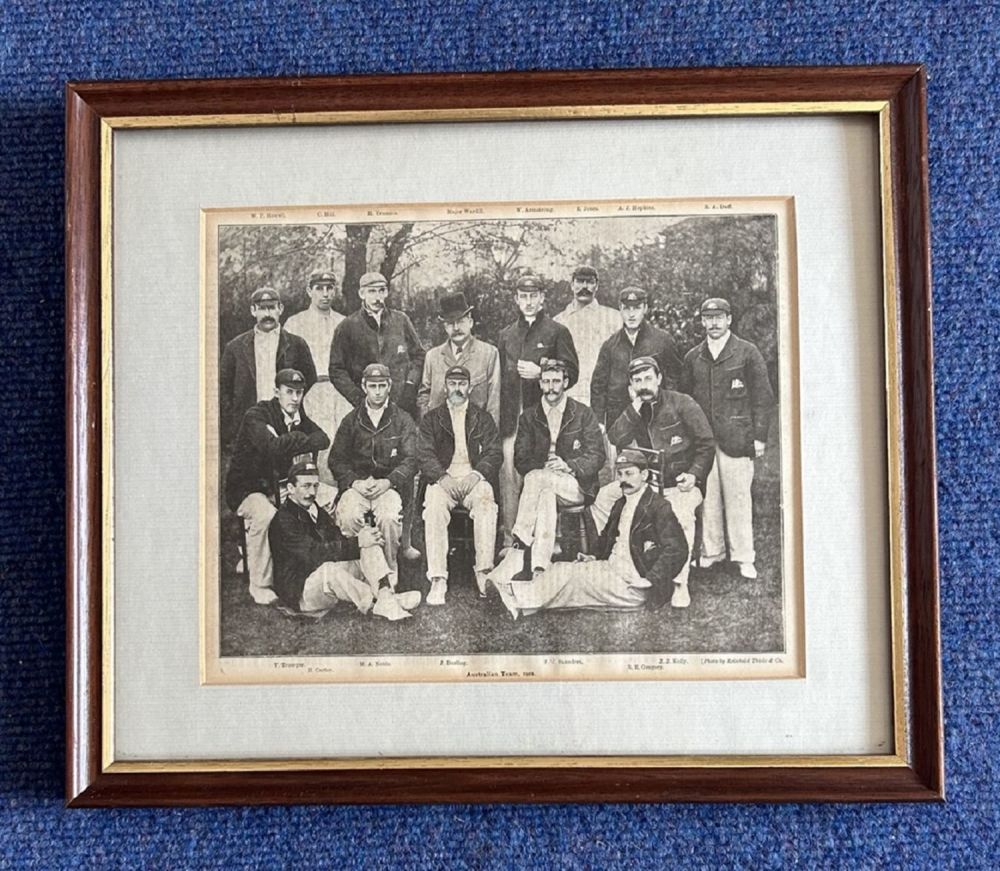 Lot 181: Cricket. Vintage Newspaper Page From 1902 Showing Australian...