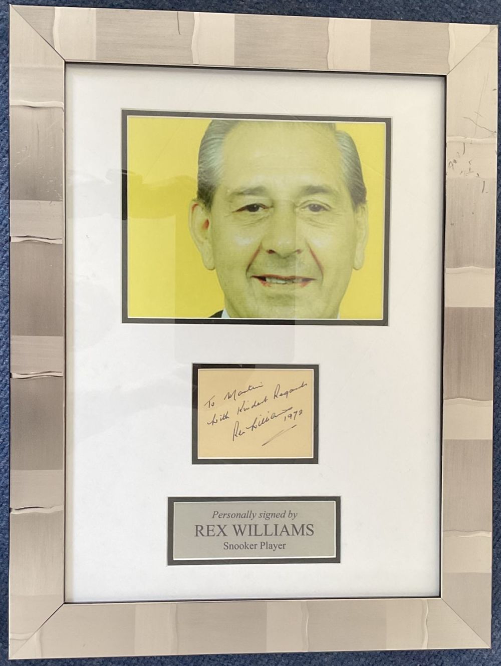 Lot 191: Rex Williams 19x14 overall size mounted and framed...
