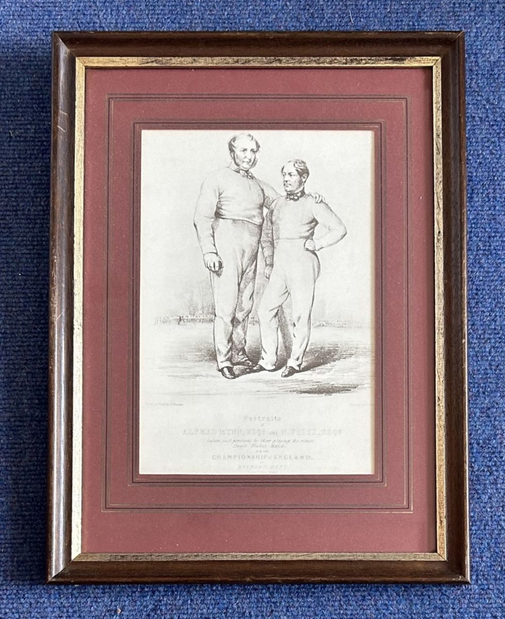 Lot 199: Cricket. Black and White Vintage Reproduction Print Showing...