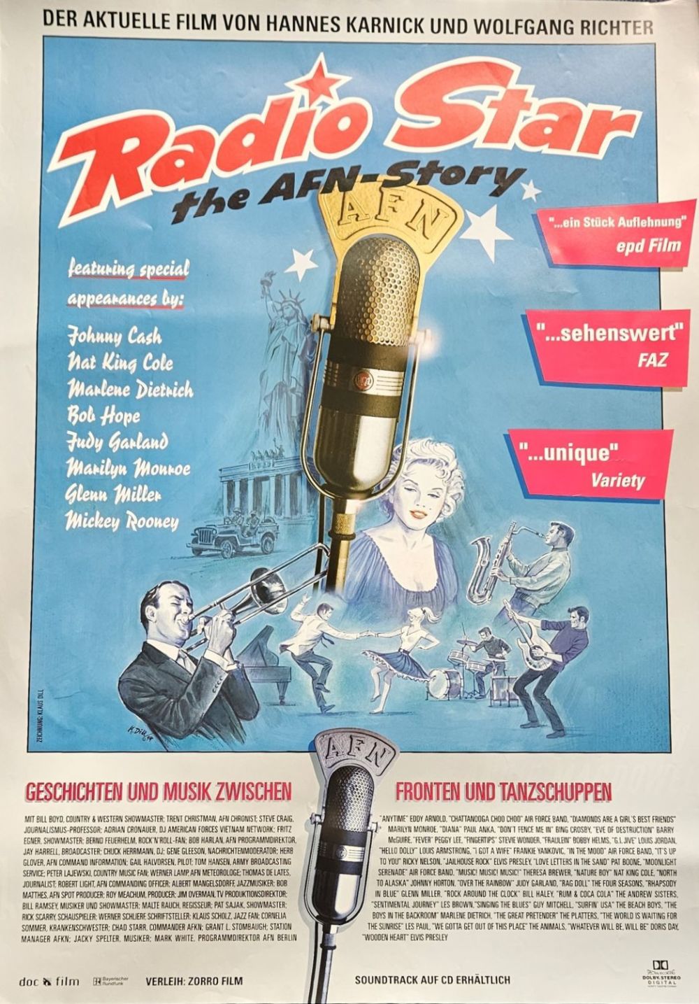 Lot 226: Radio Star the AFN-Story Original Large Movie Poster...