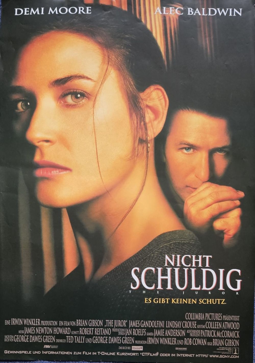 Lot 235: The Juror 1996 Film Large Movie Poster 33x23.5...