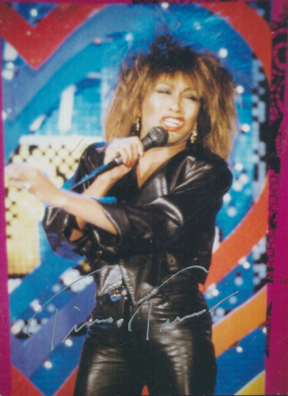Lot 246: Tina Turner signed 6x4 inch colour photo. Good...