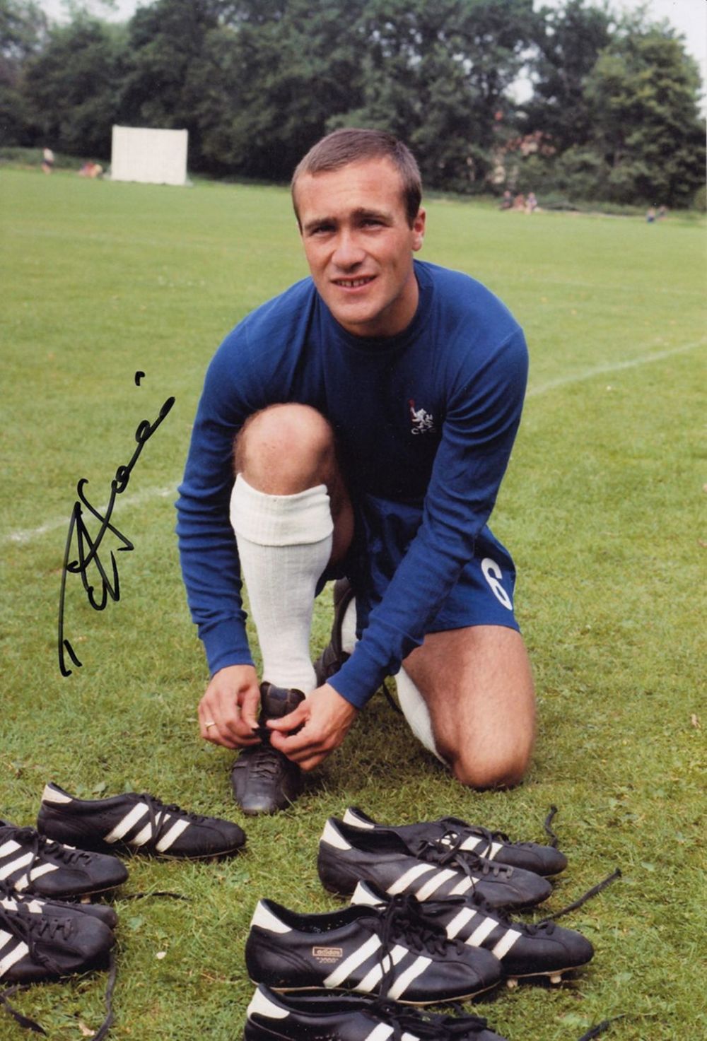 Lot 303: Autographed RON HARRIS 12 x 8 photo :...
