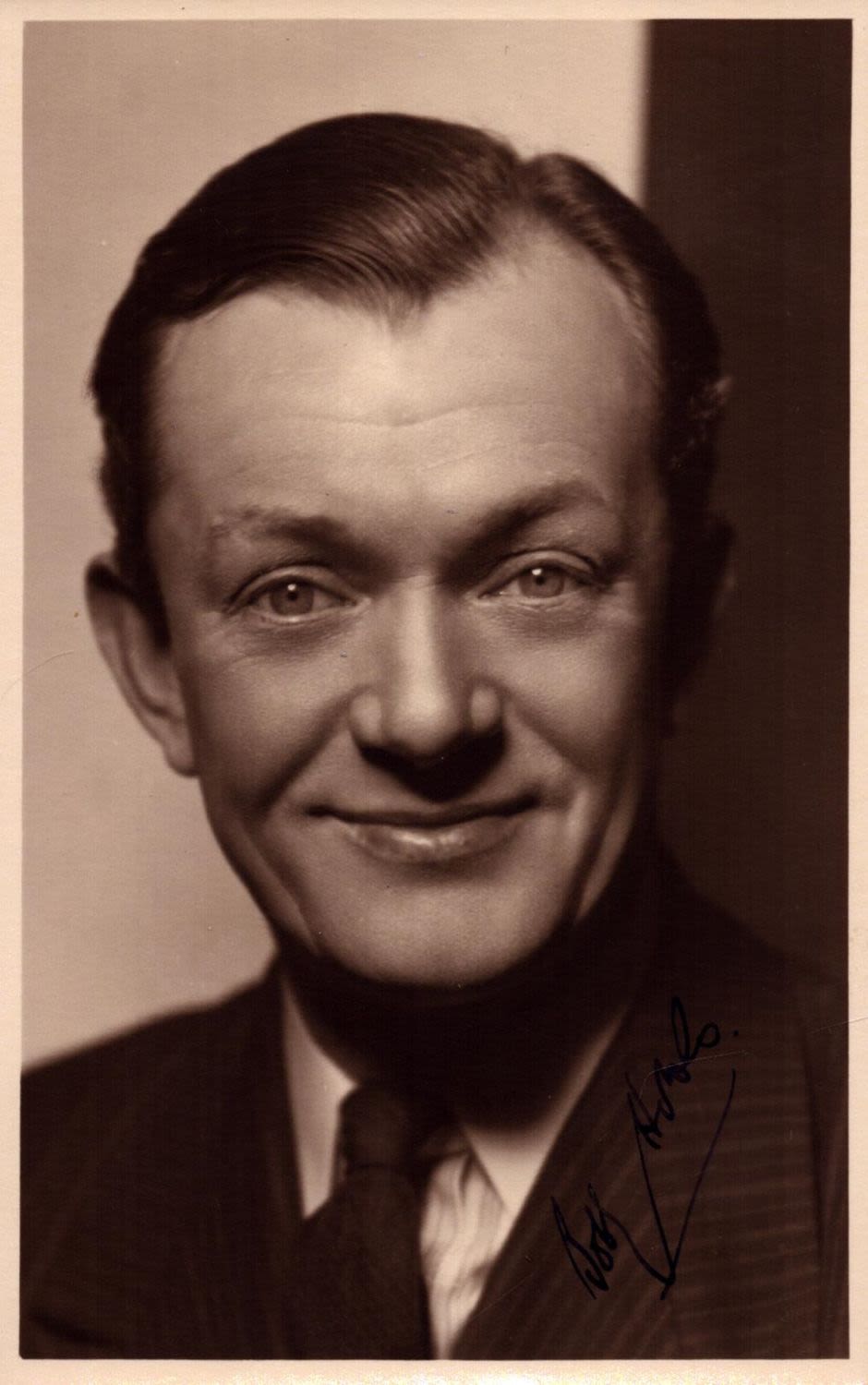 Lot 346: Bobby Howes signed 5x4inch black and white photo....