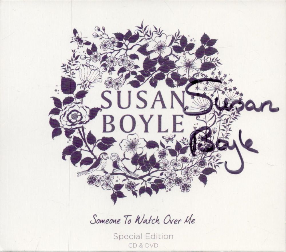 Lot 389: Susan Boyle signature piece. Good condition. All autographs...