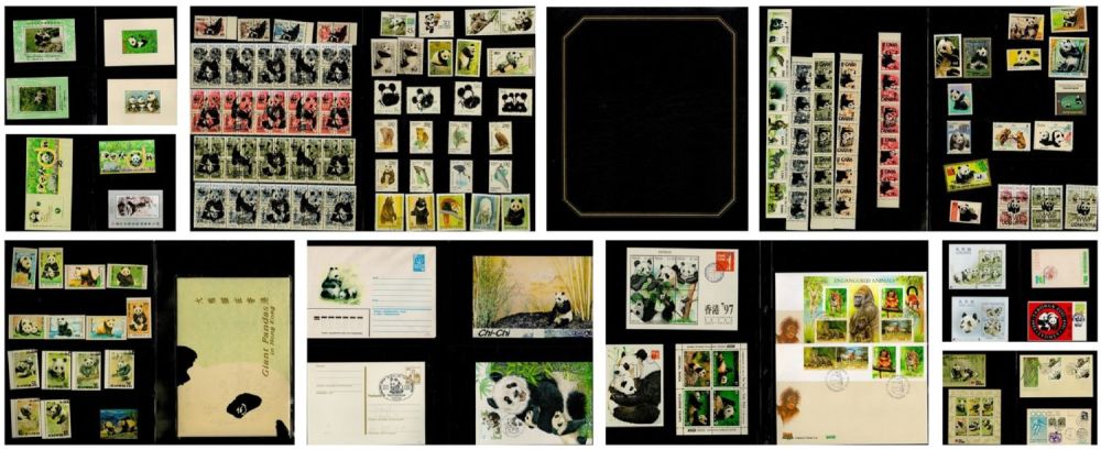Lot 456: Giant Panda Collection of Worldwide Mint and used...