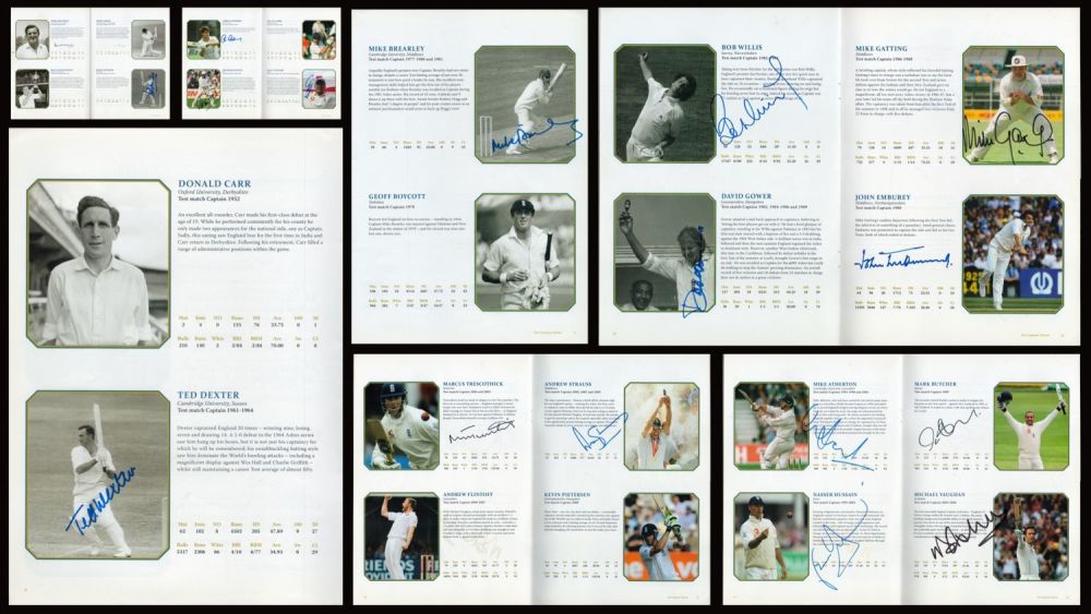Lot 517: Cricket legends multi signed Lord Taverners Captains Dinner...