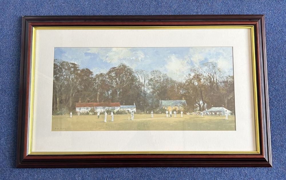 Lot 589: Cricket. Roy Perry Colour Cricket Print Titled the...