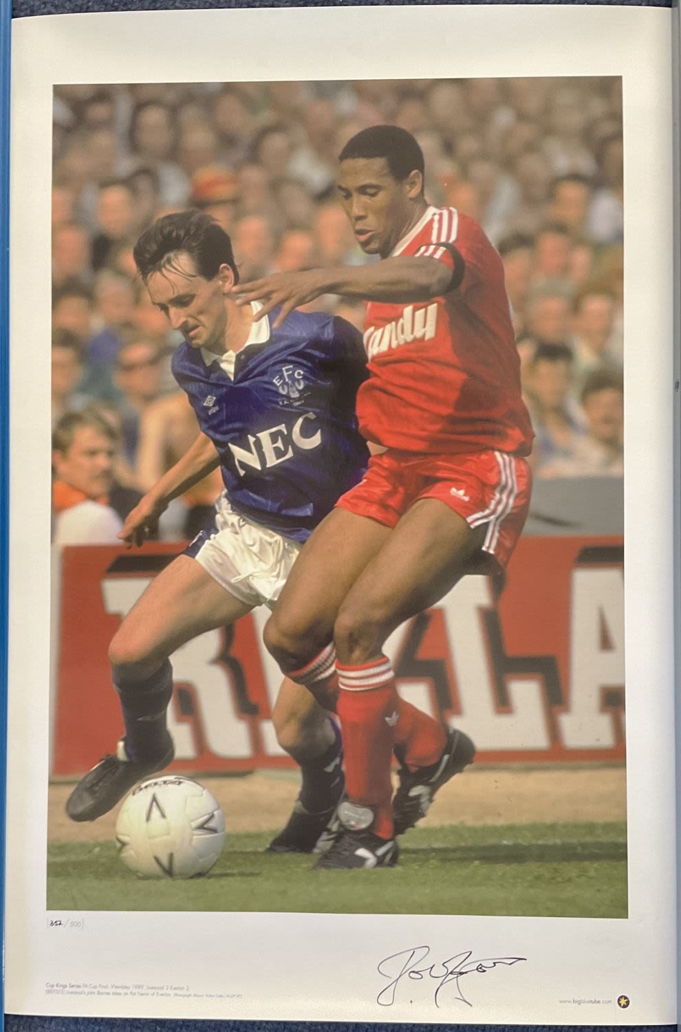 Lot 634: Football John Barnes Signed 23 x 17-inch Colour...