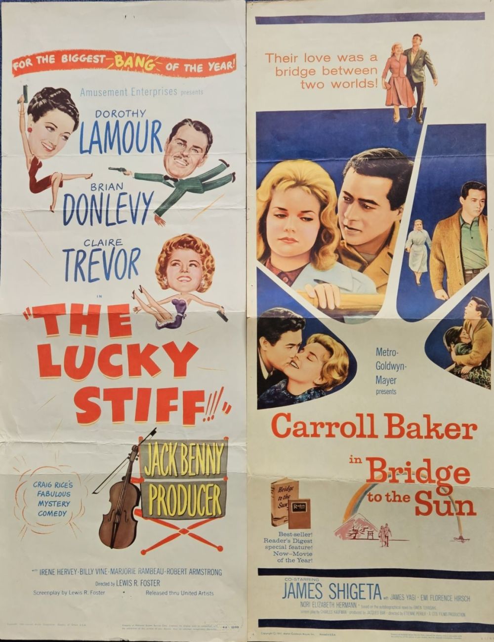 Lot 636: 2 x Posters Vintage 36x14 Inch. Poster 1...