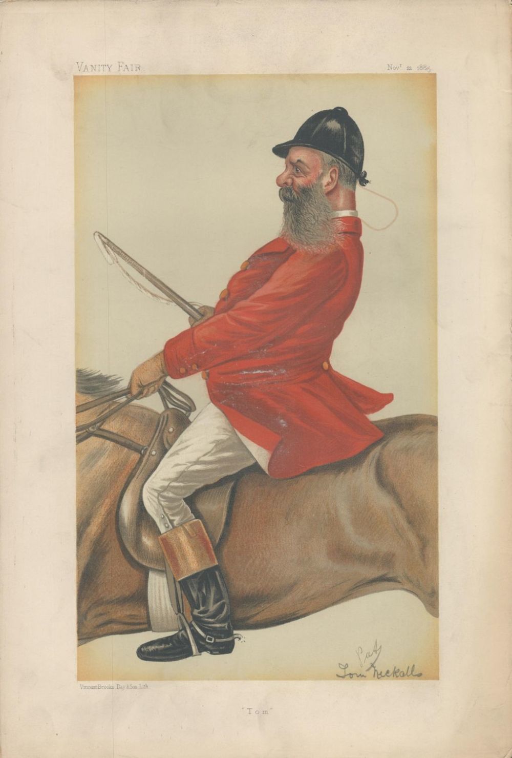 Lot 262: Vanity Fair print. Titled Tom. Subject Mr Tom...
