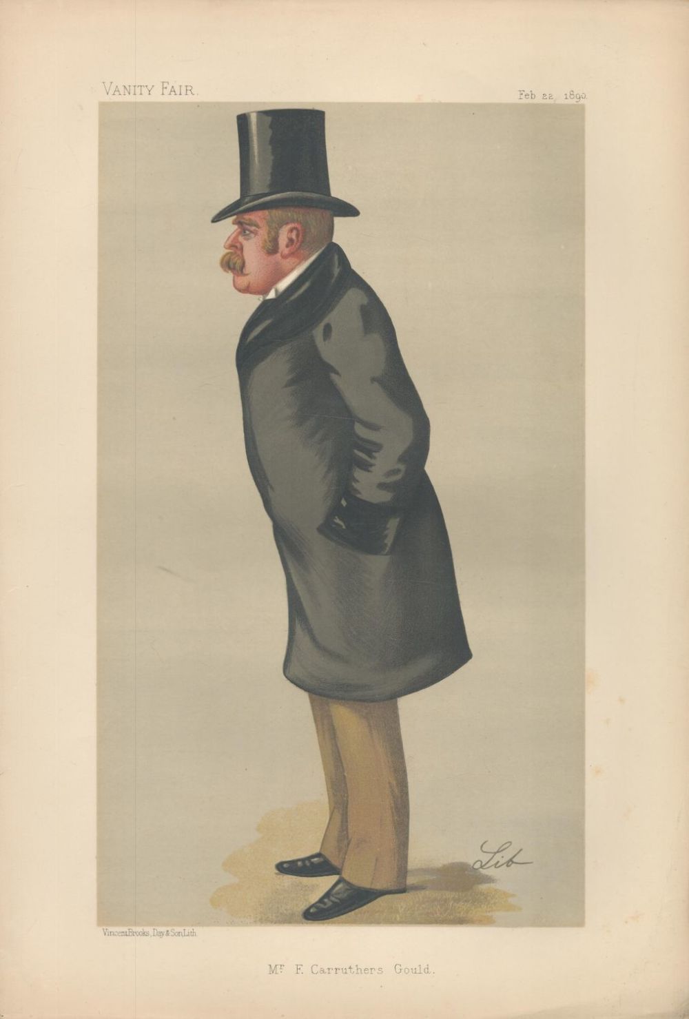 Lot 265: Vanity Fair print. Subject Mr F C Gould....