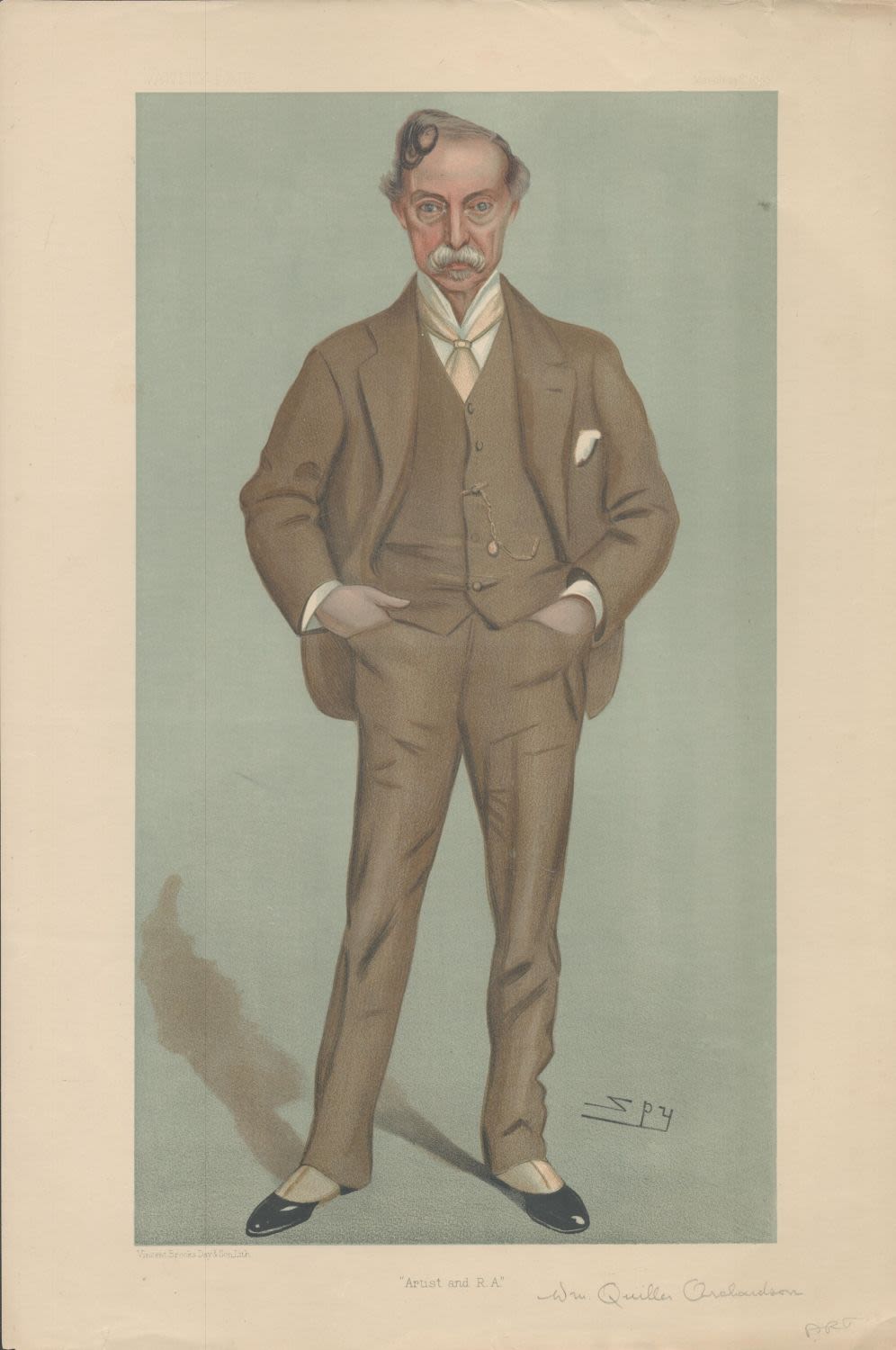Lot 266: Vanity Fair print. Titled Artist and RA. Subject...