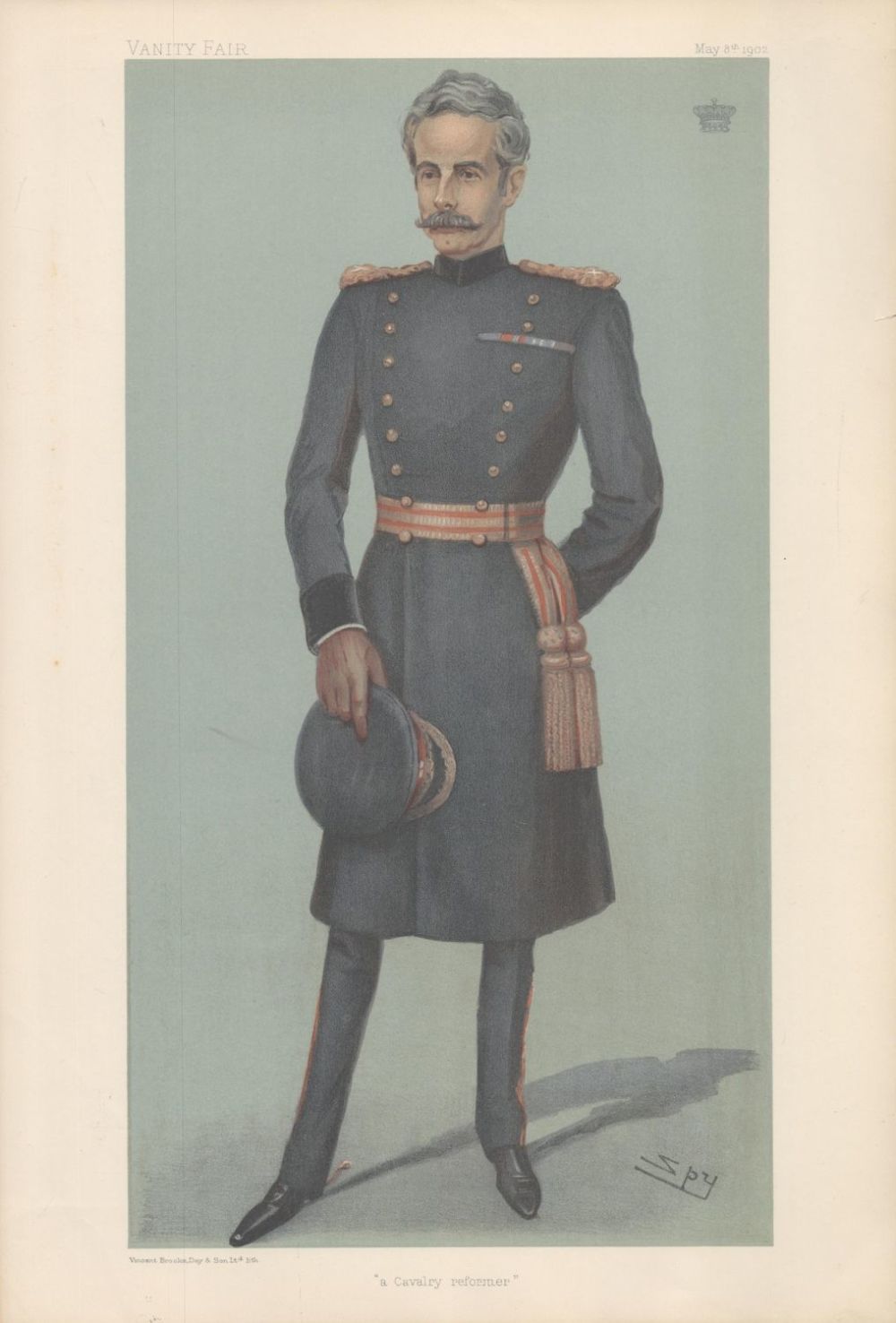 Lot 272: Vanity Fair print. Titled A Cavalry reformer. Subject...