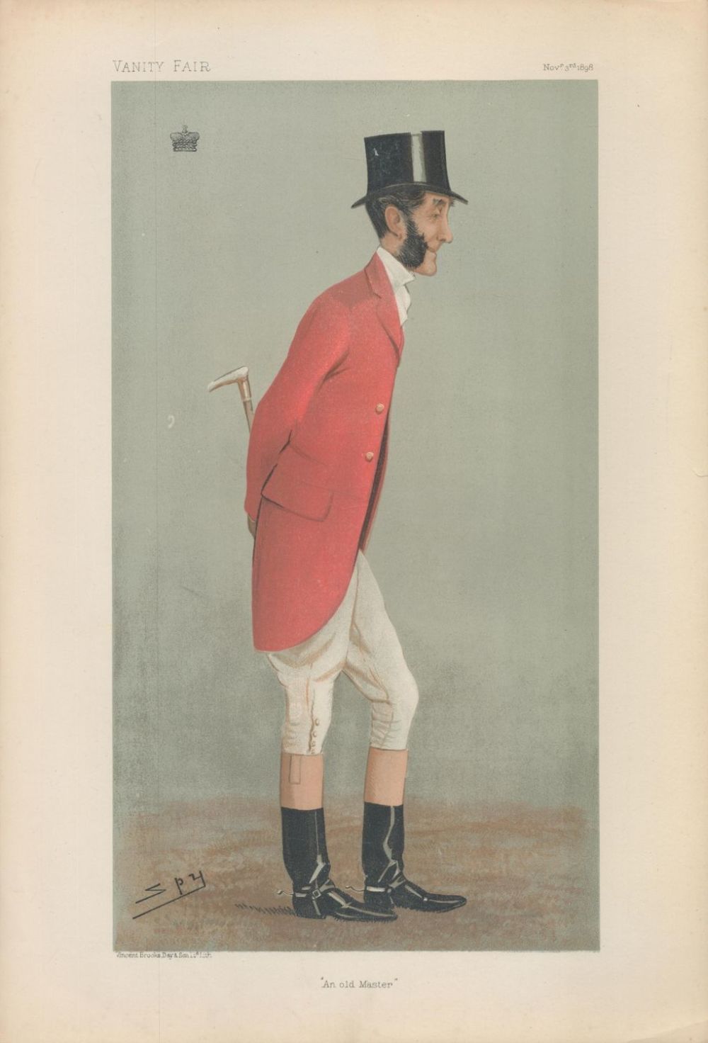 Lot 276: Vanity Fair print. Titled An old master. Subject...