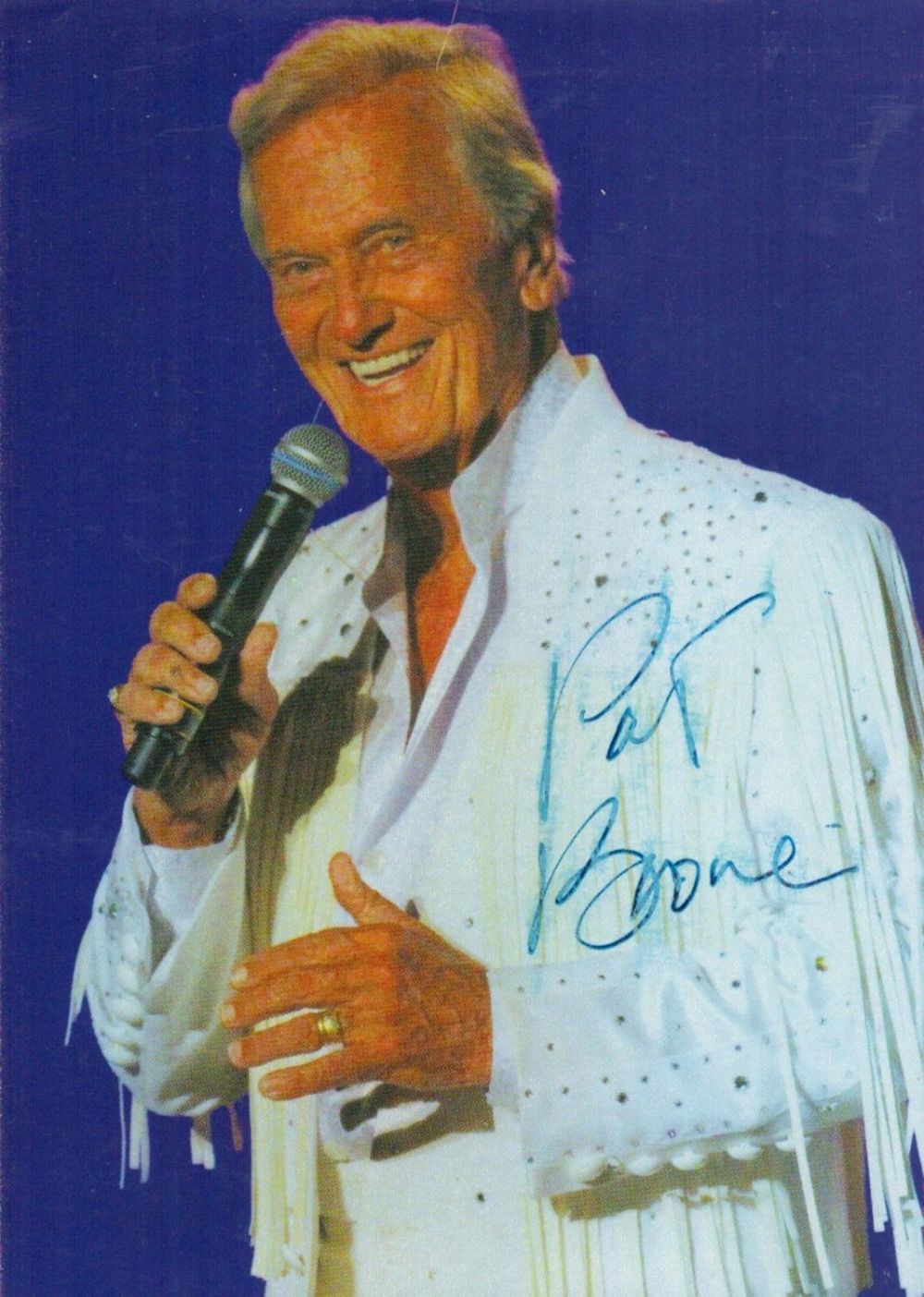 Lot 292: Pat Boone signed 6x4inch colour photo. American hit...