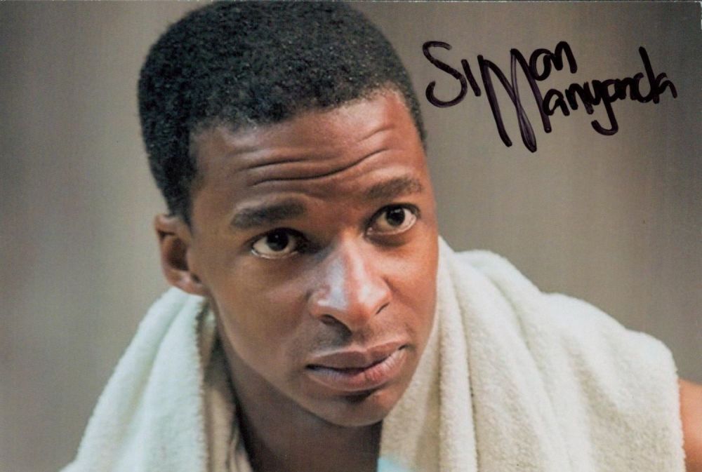 Lot 294: Simon Manyonda signed 6x4inch colour photo. Actor. '....