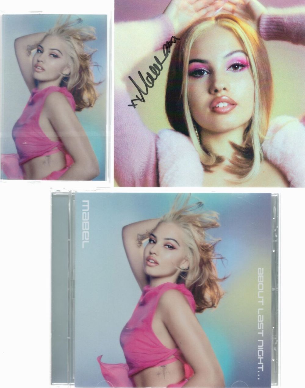 Lot 349: Mabel About Last Night CD signed and Cassette...