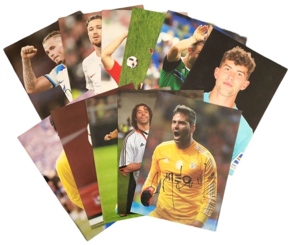 Lot 53: Football collection of 11 signed 12x8 inch colour...