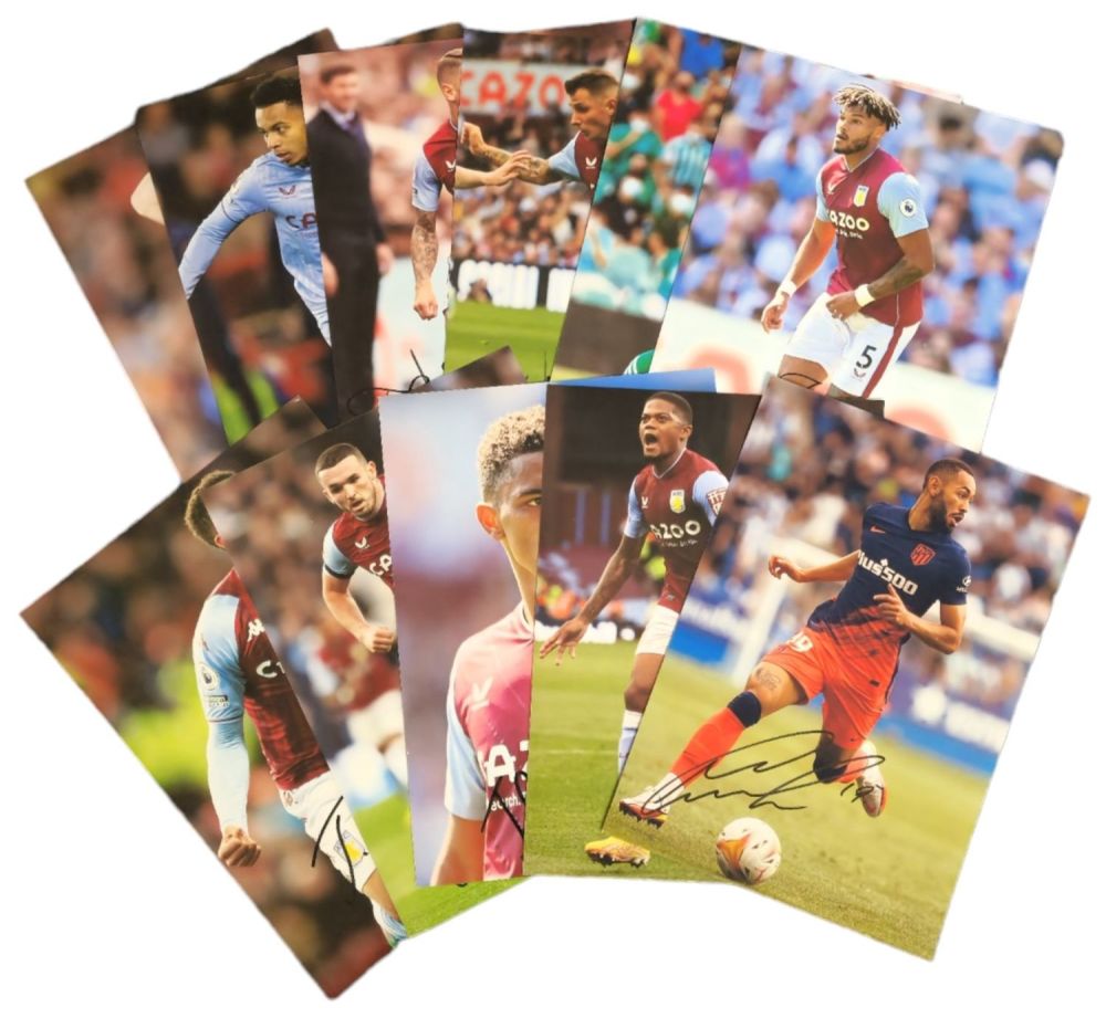Lot 57: Football collection of 11 signed 12x8 inch colour...