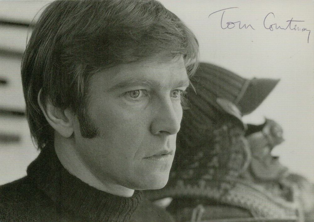 Lot 91: Tom Courtenay signed Promo. Black & White Photo...