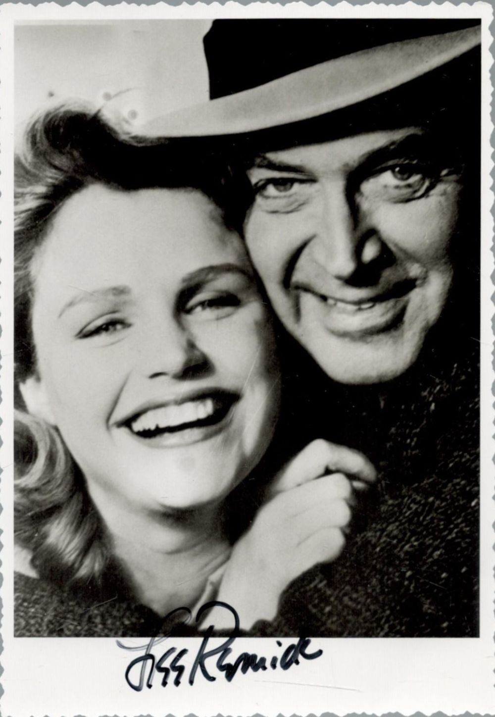 Lot 101: Lee Remick signed 6x4 black and white photo....