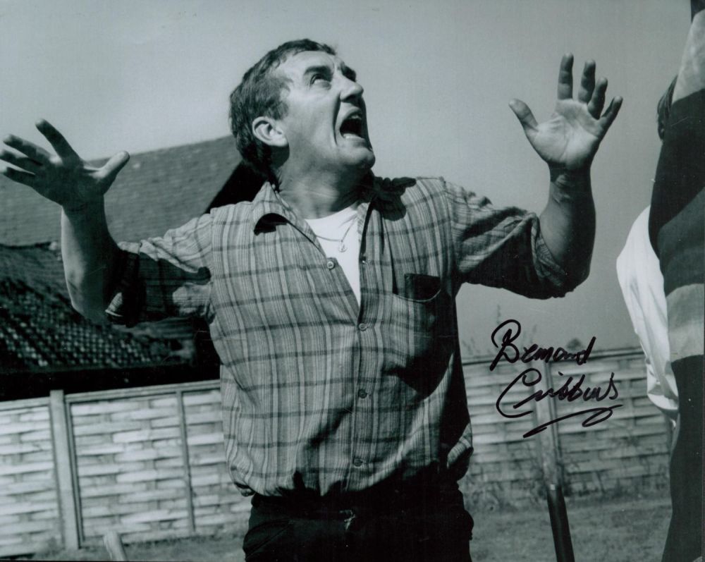 Lot 115: Bernard Cribbins signed 10x8 inch black and white...